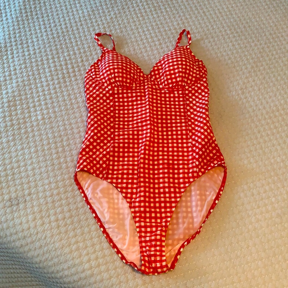 ☀️$4.99 SHIPPING☀️ Tory Burch Gingham One Piece Swim Suit